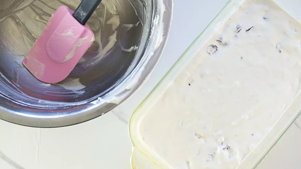 Two Ingredient Ice Cream Bread Prepare and Serve