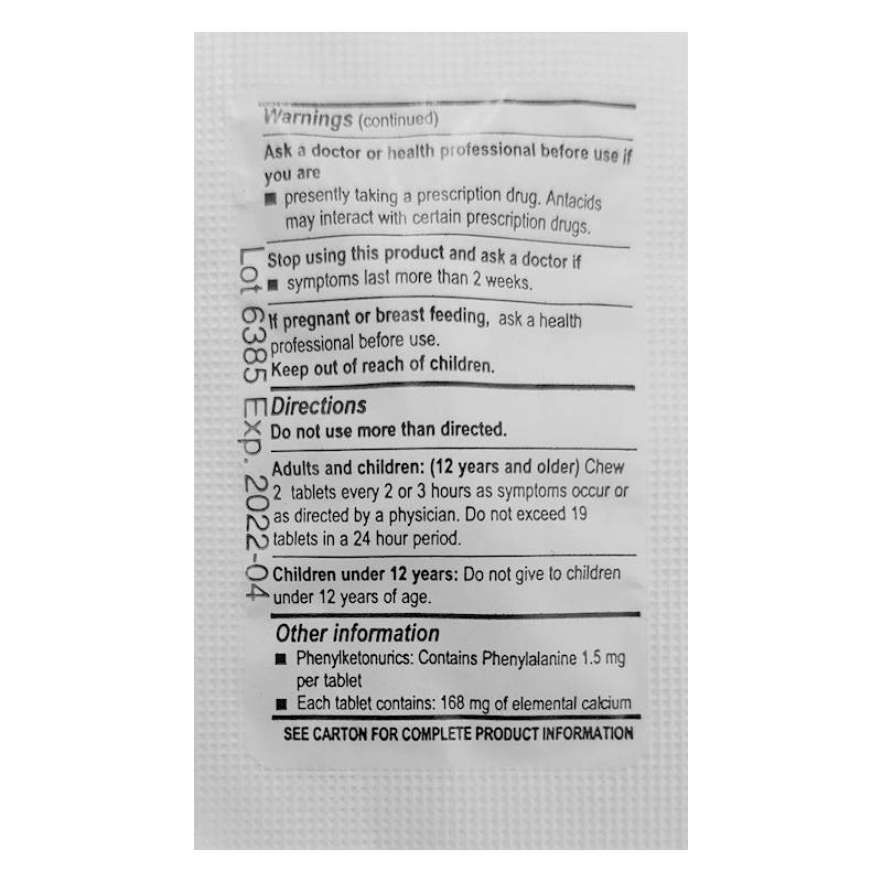 Preparion » 100 Antacid Packets