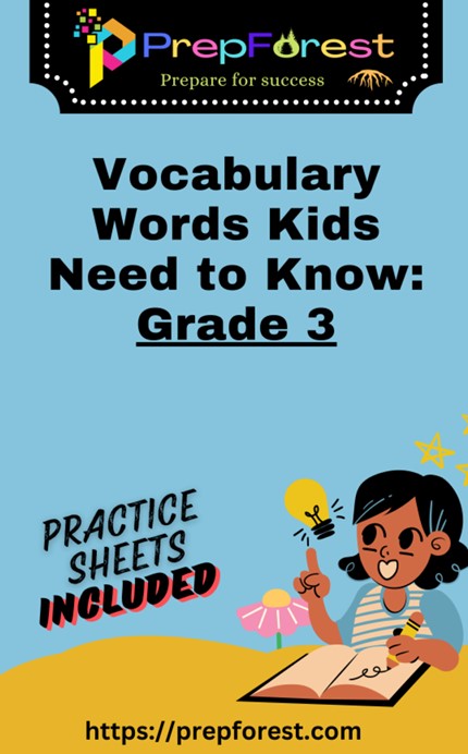 Vocabulary Words for 3rd Grade: Uncover the Top 280 Words - Prep Forest