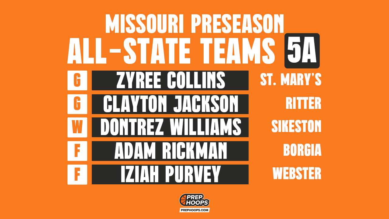 Missouri Preseason AllState 5A Prep Hoops