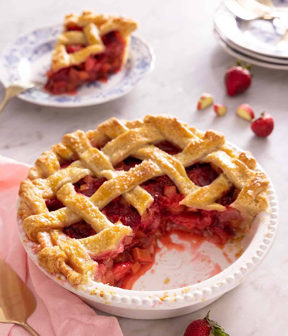 Rhubarb Pie Slice