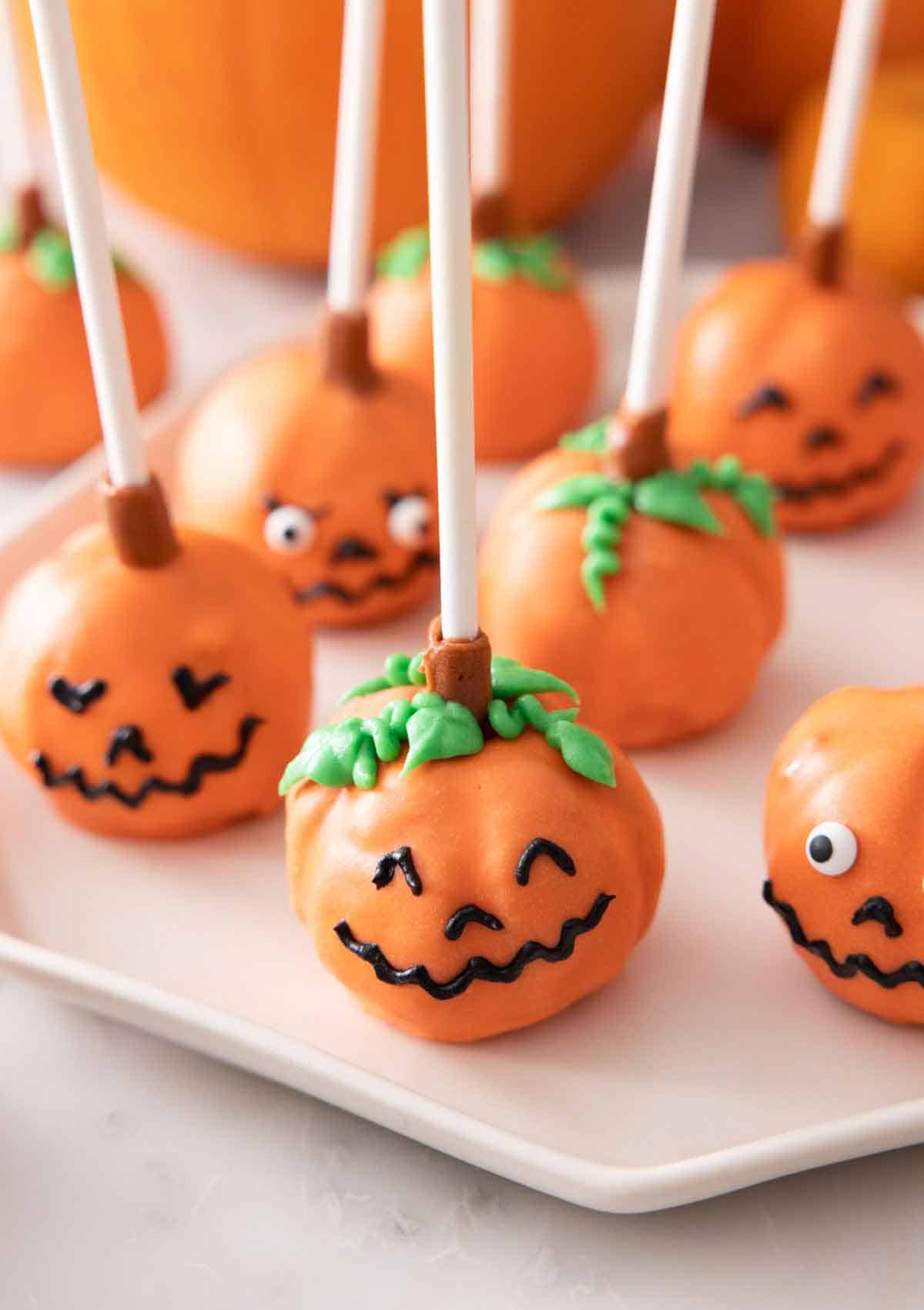 Pumpkin Cake Pops Preppy Kitchen