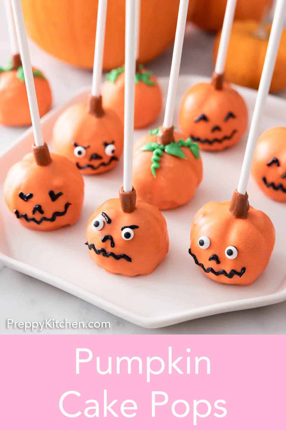 Pumpkin Cake Pops Preppy Kitchen