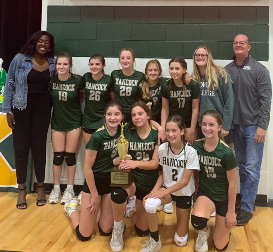 Hancock Day School Spikes Two out of Three SPAL Volleyball