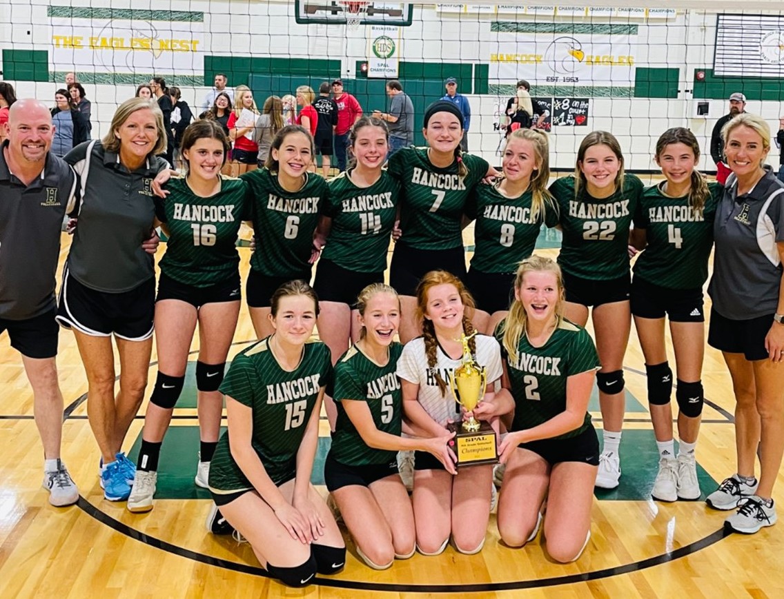 Hancock Day School Spikes Two out of Three SPAL Volleyball