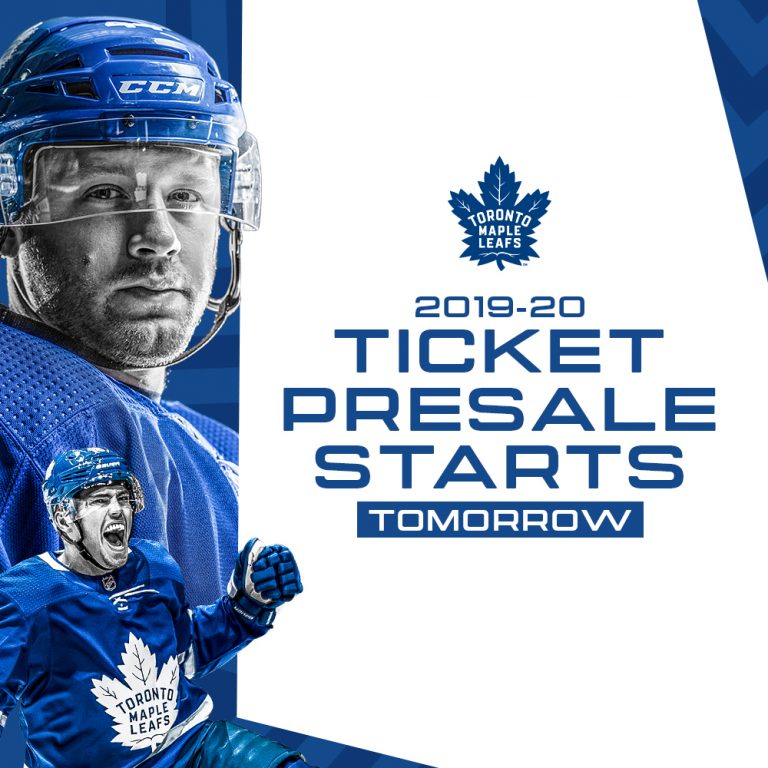 Presale Codes For Toronto Maple Leafs Playoff Ticket Presale 201920 Presale Codes