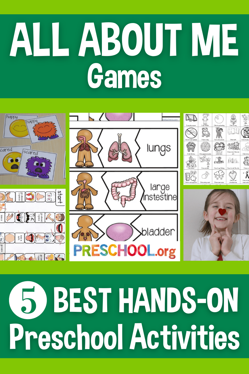 The 5 Best GAMES for ALL ABOUT ME Preschool Theme