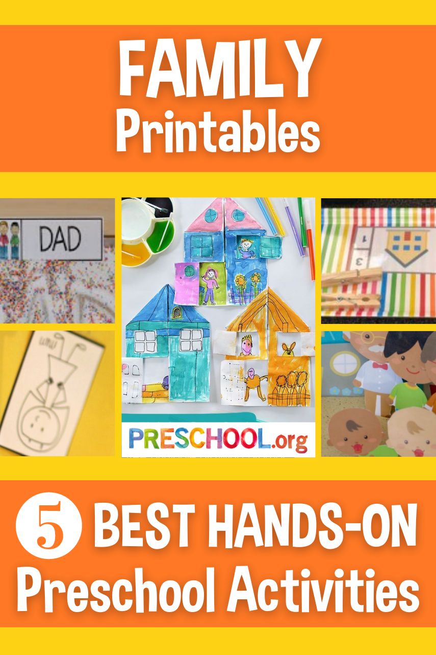 The 50 Best Preschool Activities for FAMILY Theme