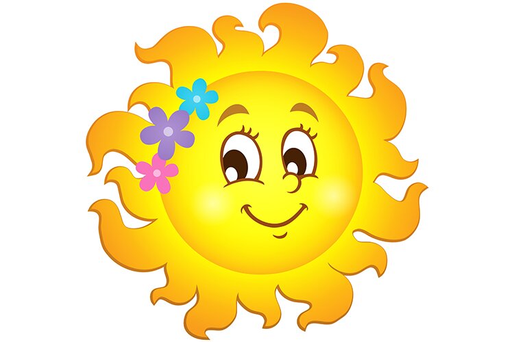 Colors of summer Younger Children Yellow Sun