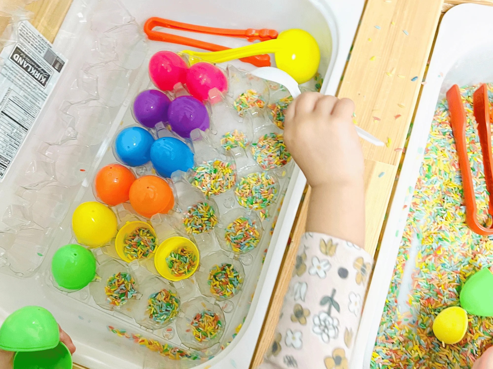 Two Simple Sensory Bin Ideas For Easter Preschool Packets
