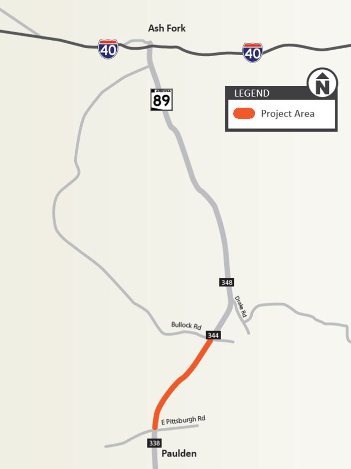Plan for daytime lane closures on State Route 89 north of the town of