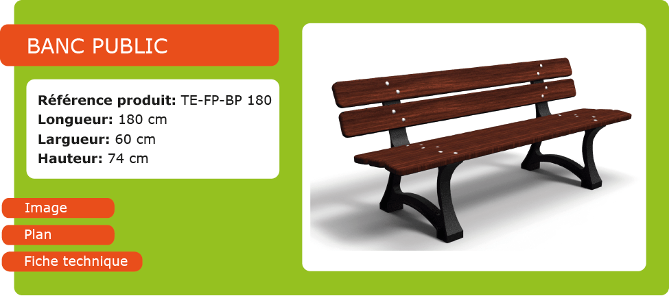 Banc Publi En Fonte Equipements Pour Aires De Jeux Pour Enfants Et