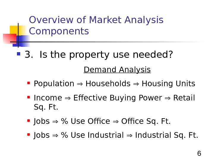 Real Estate Market Analysis Basic Principles, an Overview