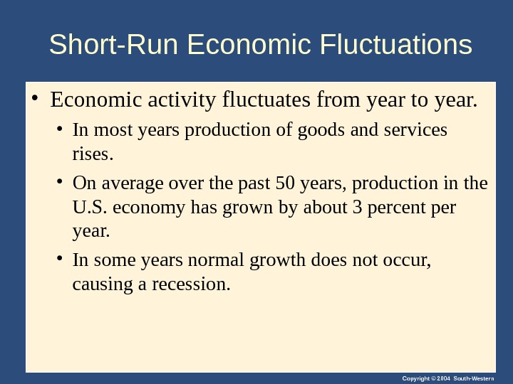 12 SHORTRUN ECONOMIC FLUCTUATIONS Copyright