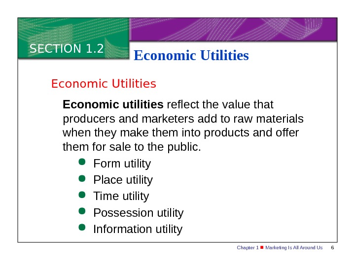 Chapter 1 Marketing Is All Around Us