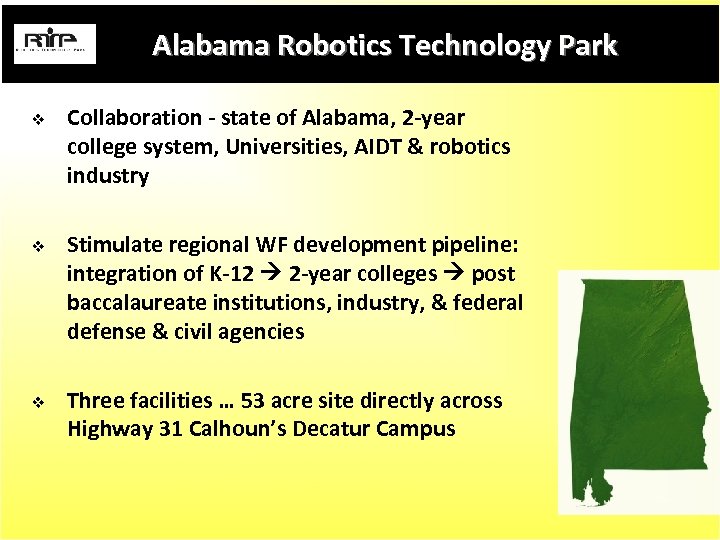 An Alliance for Regional Integration www alabama RTP