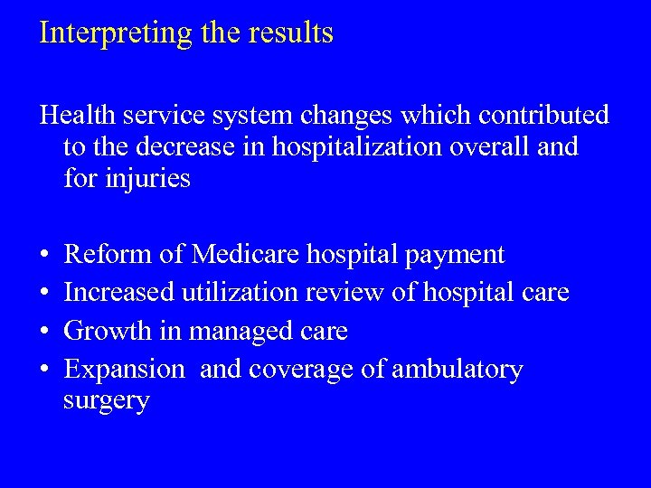 Studying Injuries Using the National Hospital Discharge Survey