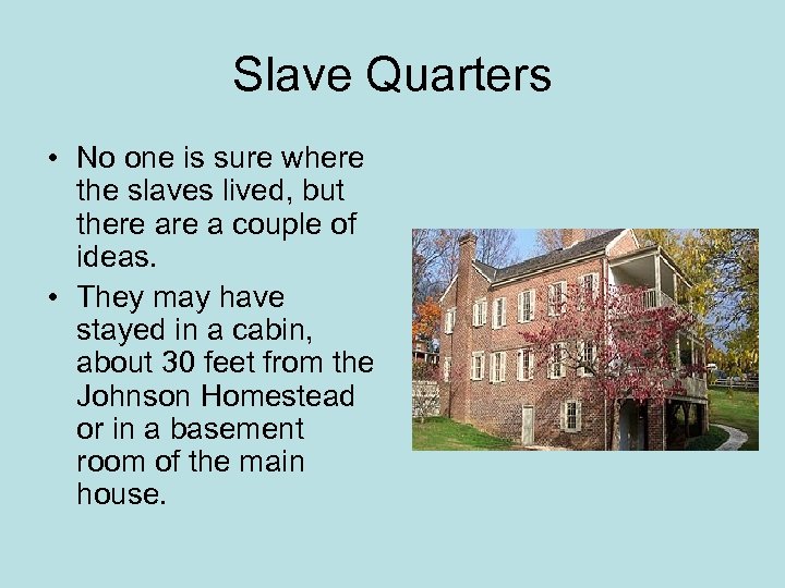 Andrew Johnson and his Slaves Background History