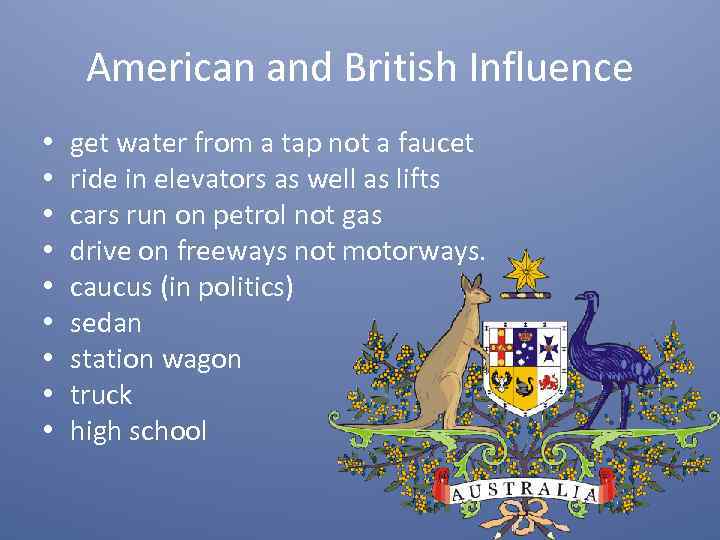 Australian English Australian English Aus E Aus