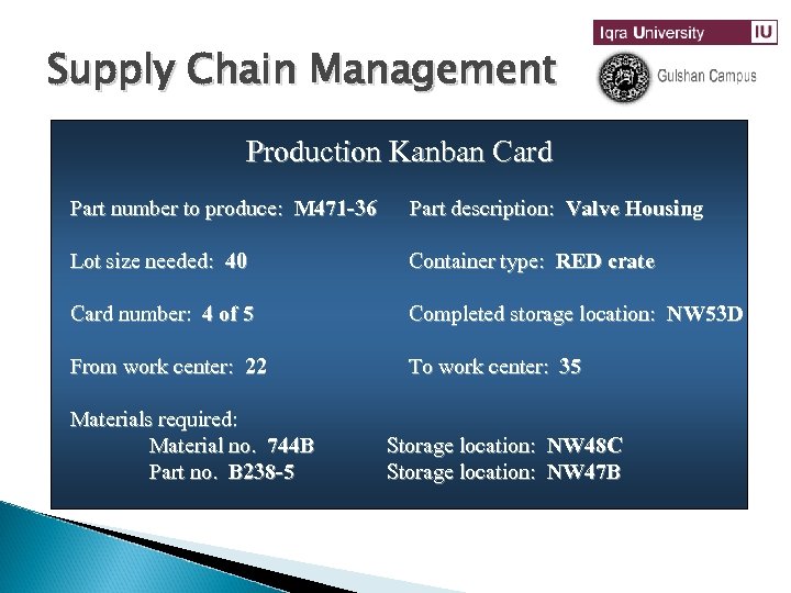 Supply Chain Management Manufacturing Supply Chain Management