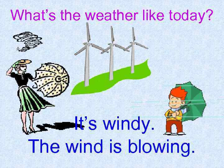 What s the weather like today It s snowing