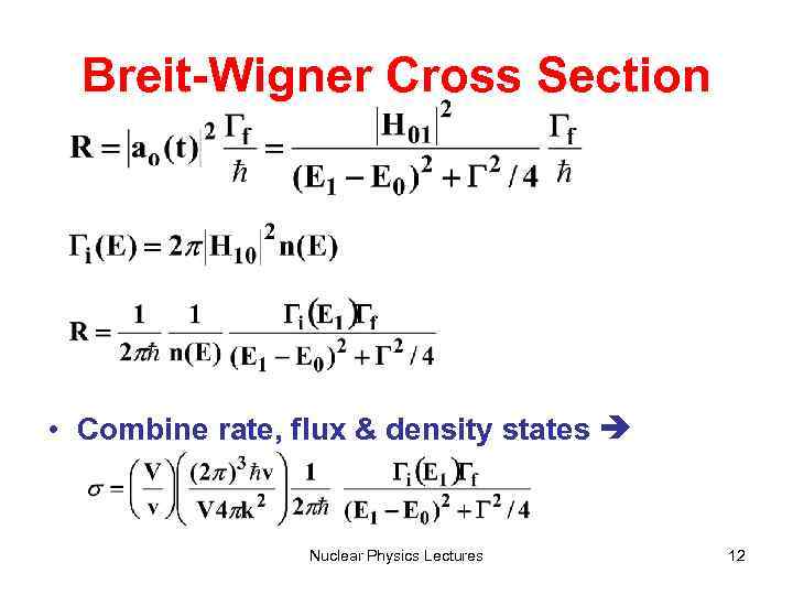 Cross Sections Definition of Cross Section