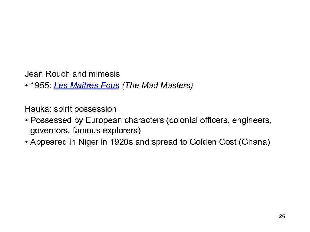 Антропология визуального Николай СсоринЧайков Кембридж Rouch Jean