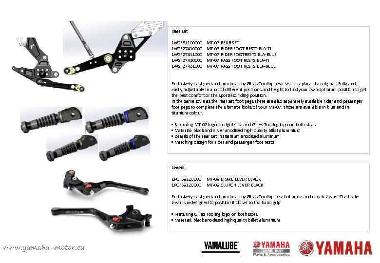Accessory lineup www yamahamotor eu Rise up