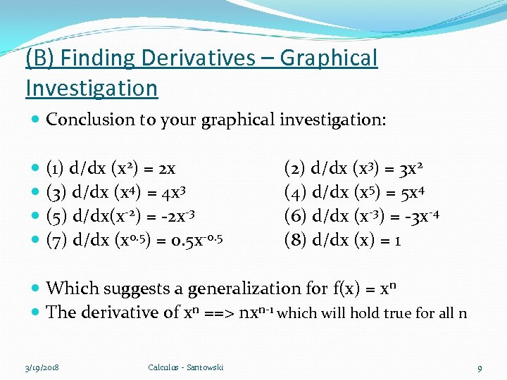 Lesson 33 Derivatives of Power Functions Calculus