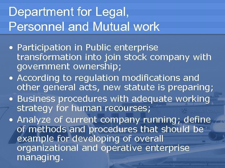 PUBLIC ENTERPRISE FOR AIRPORT SERVICES MACEDONIA — SKOPJE