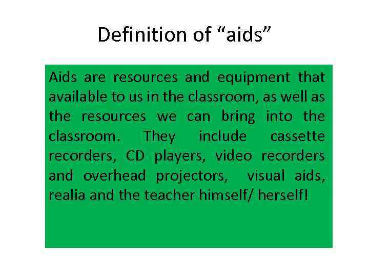 Lecture 7 Teaching aids means of teaching