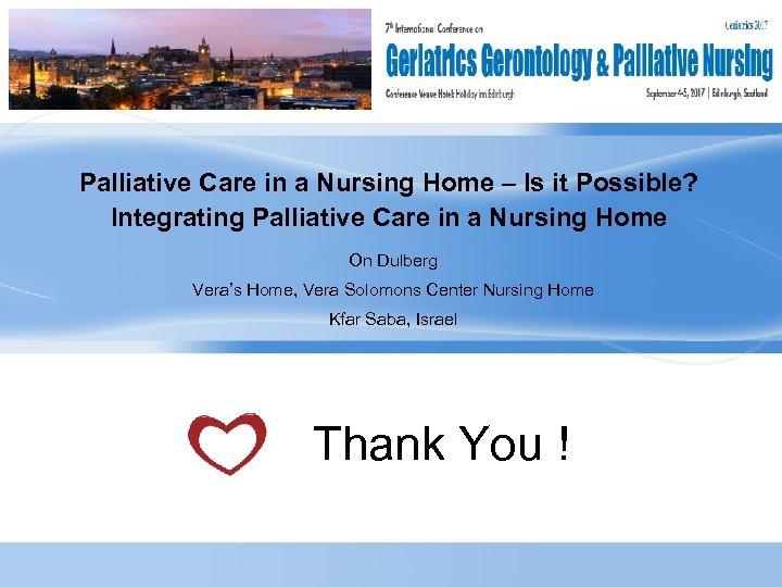 Palliative Care in a Nursing Home Is