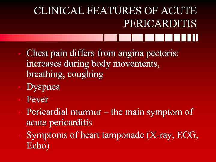 CHEST PAIN Differential Diagnosis Vladimir Konstantinov MD Professor