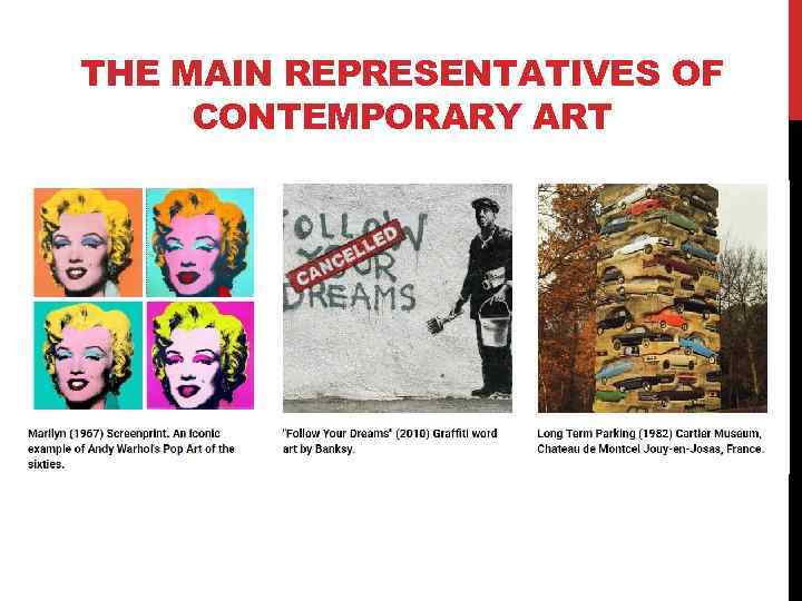 CONTEMPORARY ART DEFINITION OF CONTEMPORARY ART Contemporary