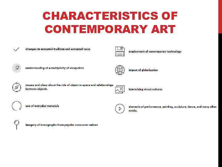 CONTEMPORARY ART DEFINITION OF CONTEMPORARY ART Contemporary
