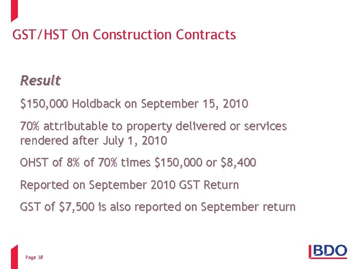 Getting Construction Companies Ready For the Ontario HST