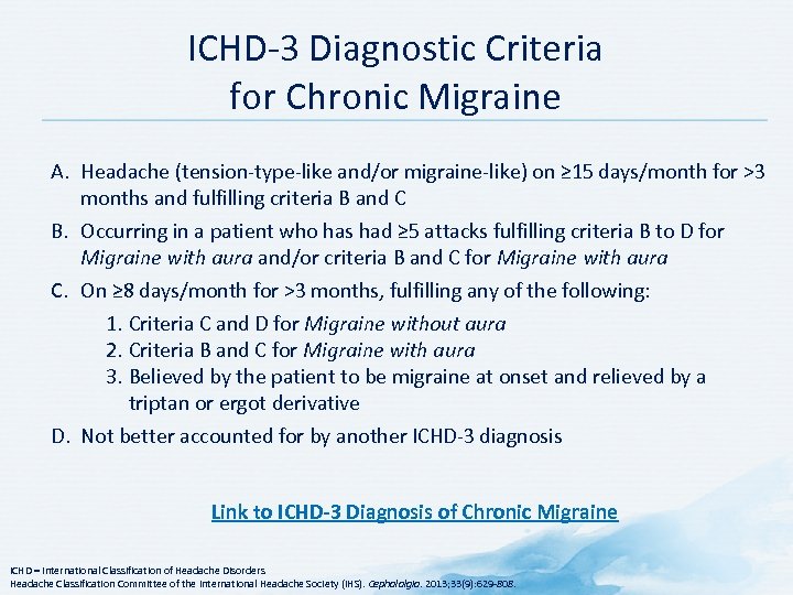 KNOW MIGRAINE PAIN Migraine Module Development Committee