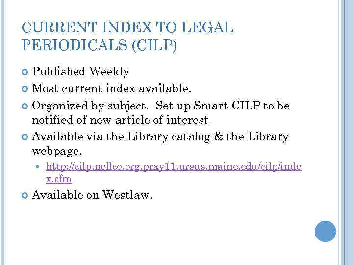AMERICAN LAW REPORTS LEGAL PERIODICALS Christine I