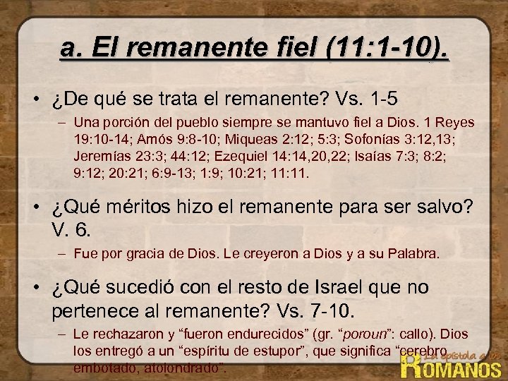 Clase 15 El futuro de Israel Cap 11