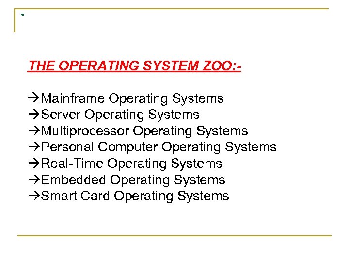 OPERATING SYSTEMS Chapter 1 Introduction Tanenbaum Modern