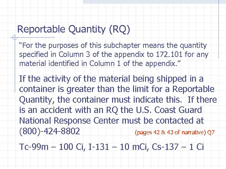 DOT Regulations and Transportation of Gauges and Sources