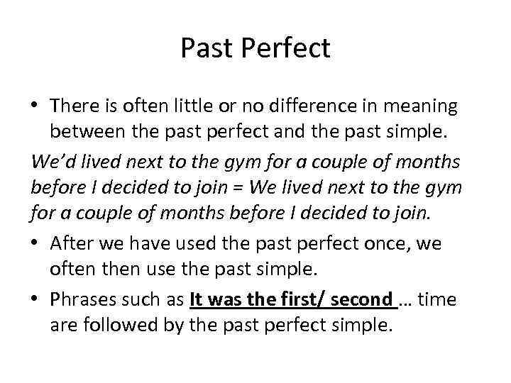 Past Tenses Active Voice Past Simple Past Continuous