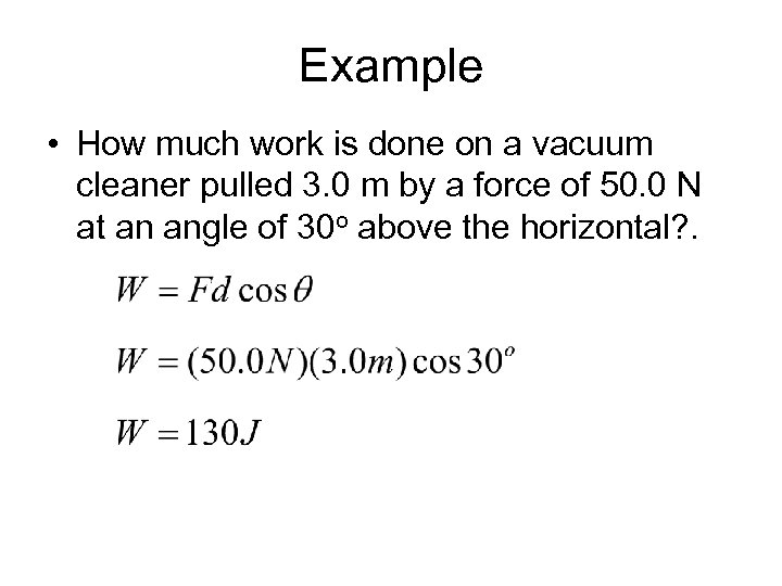 Work Energy and Power Lesson 1 Basic Terminology
