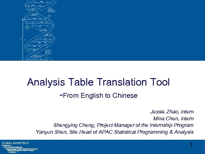 Analysis Table Translation Tool From English to Chinese