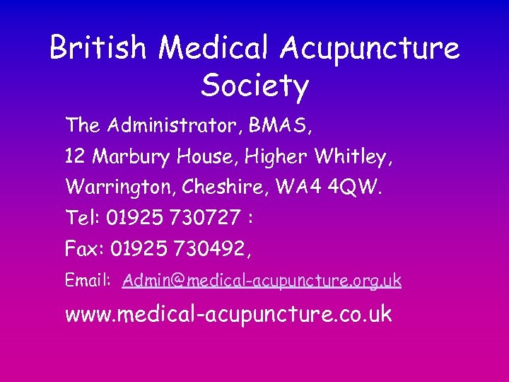 Acupuncture Dr Kevin Hickey Shipley Health Centre