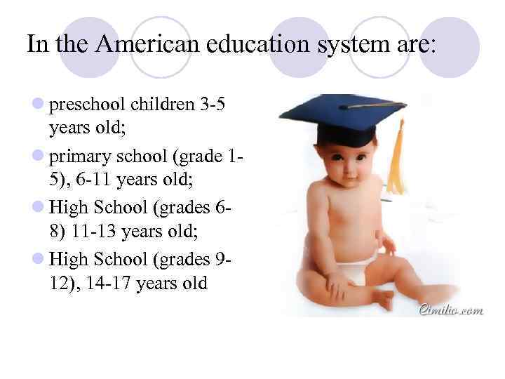 American education system Американың білім беру жүйесі
