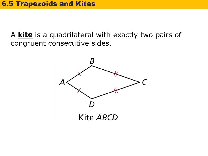 6 5 Trapezoids and Kites Warm Up Lesson