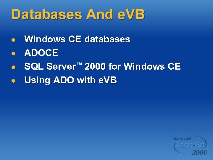 Developing Windows CE Applications With Visual Basic