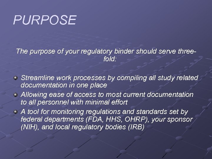 Research Study Regulatory Binder Summer Professional Didactics Data