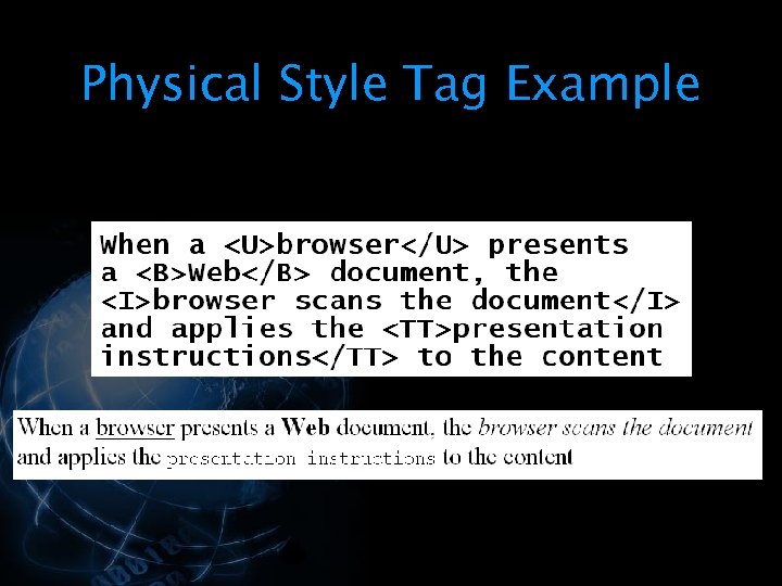 The Overview An introduction to